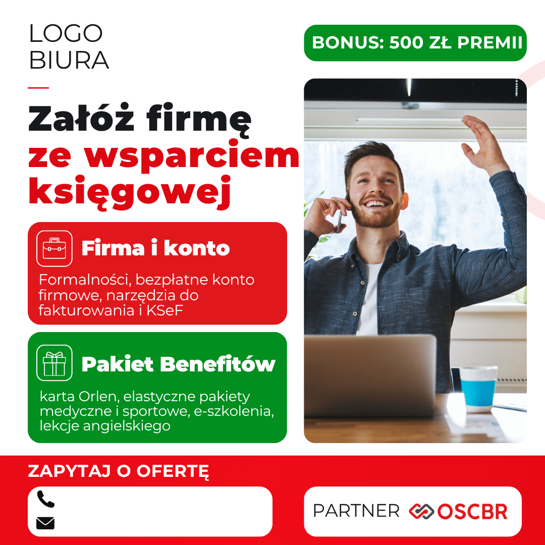 Grafika: Załóż firmę ze wsparciem księgowej
